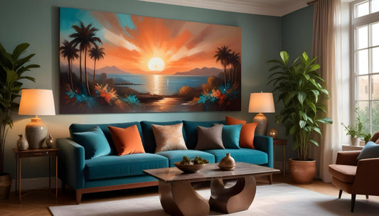How to Create a Stunning Living Room with Canvas Art Prints