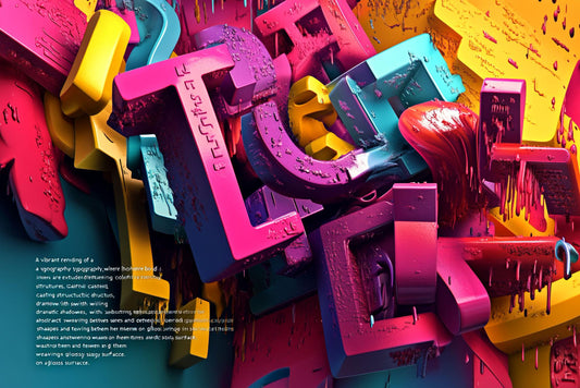 Analysis of Text in Abstract Art