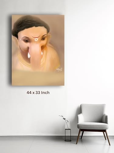Art to Doors | Shree Ganesha | Artist Kalyani Wankhede | Vertical | Art Prints | Home Decor | Wall Art | Gift Items | Canvas Frame