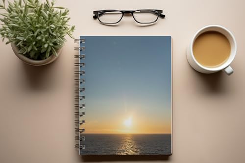 Art to Doors | Tropical Coast | Spiral Notebooks | A5 Size Paper | 120 Pages | 70 GSM Paper | Attractive Cover Designs