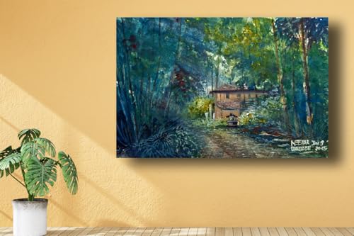 Art to Doors| The Journey Home | Artist Neehar Kiran Dabade | Rectangle | Art Print | Home Decor | Wall Decor | Gift Items | Canvas Frame
