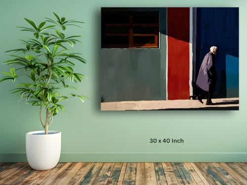 Art to Doors| The Old Is Leaving | Artist Kunal Vardey | Rectangle | Art Print | Home Decor | Wall Decor | Gift Items | Canvas Frame