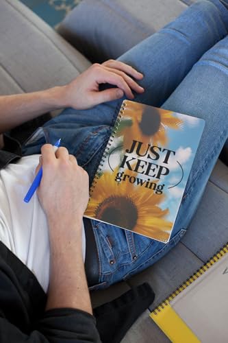 Art to Doors | Just Keep Growing | Spiral Notebooks | A5 Size Paper | 120 Pages | 70 GSM Paper | Attractive Cover Designs