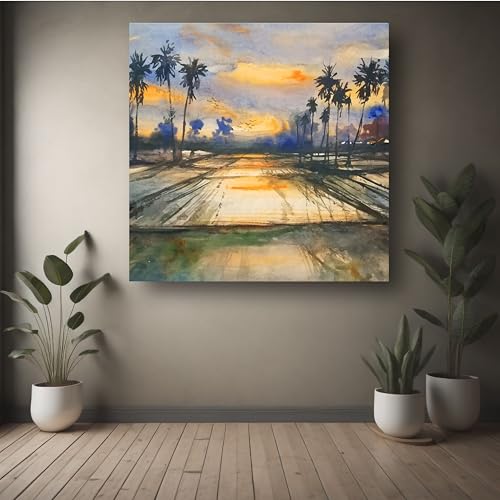 Art to Doors | Dusk's Tranquility | Square | Art Print | Home Decor | Wall Decor | Gifts for Women | Gifts for Men | Wall Art