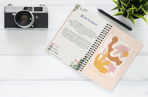 Art to Doors | Inspiration | Spiral Notebooks | A5 Size Paper | 120 Pages | 70 GSM Paper | Attractive Cover Designs