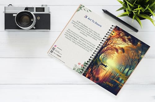 Art to Doors | Whispers of the Forest | Spiral Notebooks | A5 Size Paper | 120 Pages | 70 GSM Paper | Attractive Cover Designs