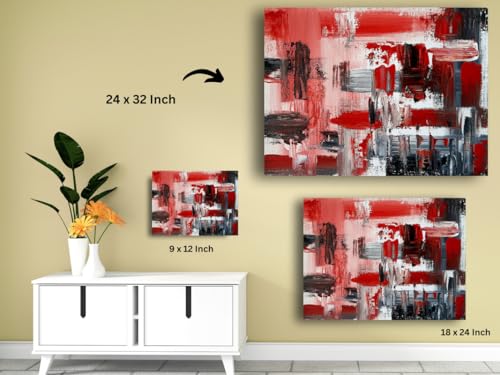 Art to Doors | I See Red | Artist Nandita Venkatraman | Horizontal | Art Print | Home Decor | Wall Decor | Gift Items | Wall Art