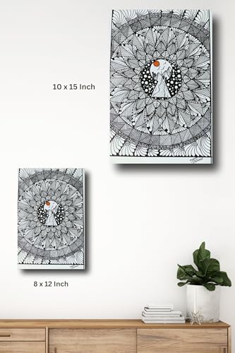 Art to Doors | Mandala | Artist Mosam Parekh | Vertical | Art Prints | Home Decor | Wall Art | Gift Items | Canvas Frame