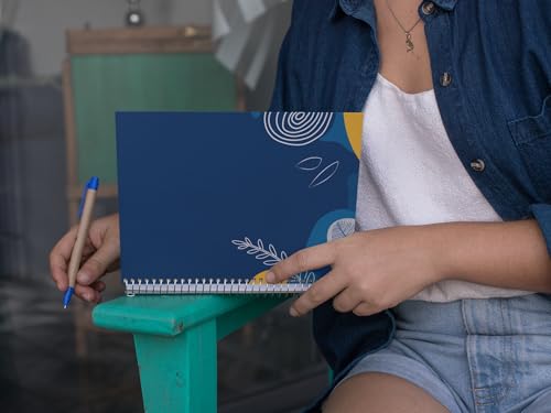 Art to Doors | Deep Sea Garden | Spiral Notebooks | A5 Size Paper | 120 Pages | 70 GSM Paper | Attractive Cover Designs