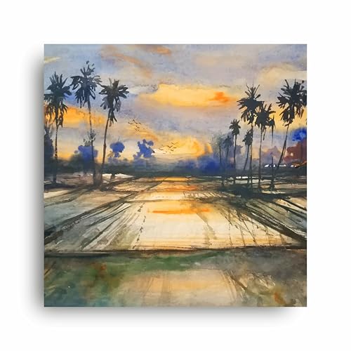 Art to Doors | Dusk's Tranquility | Square | Art Print | Home Decor | Wall Decor | Gifts for Women | Gifts for Men | Wall Art
