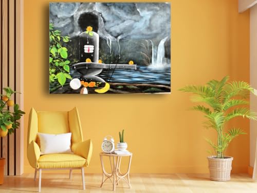 Art to Doors | The Shiva Linga | Artist Sudesh Kundley | Horizontal | Art Prints | Home Decor | Wall Decor | Gift Items | Wall Art