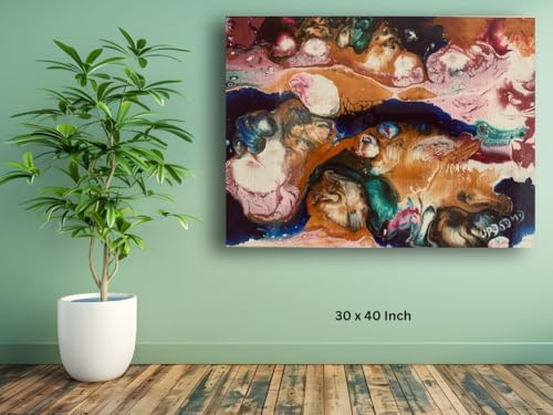 Art to Doors | Abstract Art | Artist Upasana Mankani | Horizontal | Art Prints | Home Decor | Gift Items | Wall Art | Canvas Frame