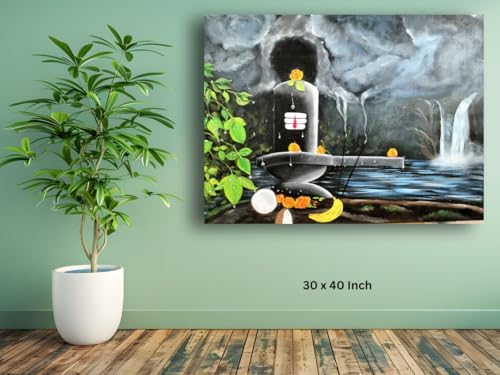 Art to Doors | The Shiva Linga | Artist Sudesh Kundley | Horizontal | Art Prints | Home Decor | Wall Decor | Gift Items | Wall Art