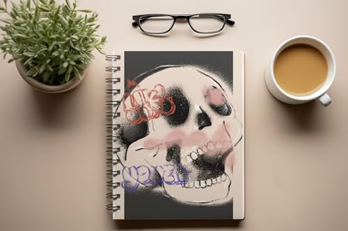 Art to Doors | Skull Graffiti | Spiral Notebooks | A5 Size Paper | 120 Pages | 70 GSM Paper | Attractive Cover Designs