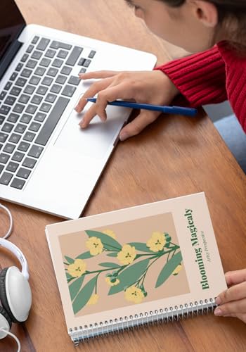 Art to Doors | Blooming Magically | Spiral Notebooks | A5 Size Paper | 120 Pages | 70 GSM Paper | Attractive Cover Designs