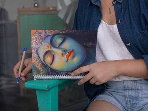 Art to Doors | Soulful Krishna | Spiral Notebooks | A5 Size Paper | 120 Pages | 70 GSM Paper | Attractive Cover Designs