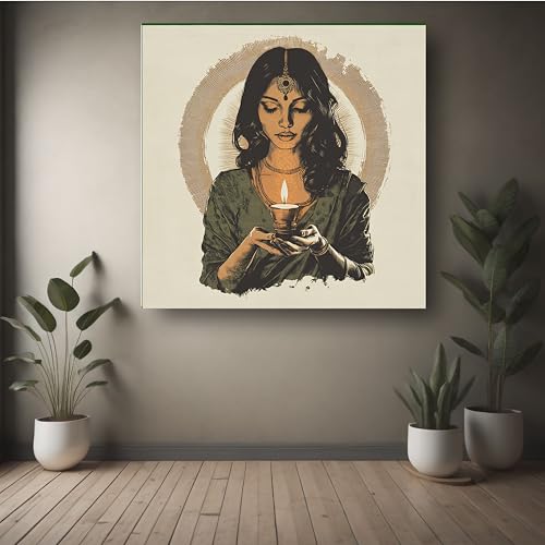 Art to Doors | Soul's Reflection | Square | Art Print | Home Decor | Wall Decor | Gifts for Women | Gifts for Men | Canvas Frame