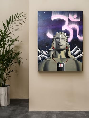 Art to Doors | Adi-Yogi Shiva | Artist Sudesh Kundley | Vertical | Art Print | Home Decor | Wall Decor | Gift Items | Wall Art