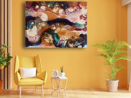Art to Doors | Abstract Art | Artist Upasana Mankani | Horizontal | Art Prints | Home Decor | Gift Items | Wall Art | Canvas Frame