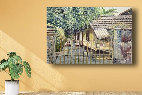 Art to Doors | Most Welcome | Artist Neehar Kiran Dabade | Rectangle | Art Prints | Home Decor | Wall Art | Gift Items | Canvas Frame