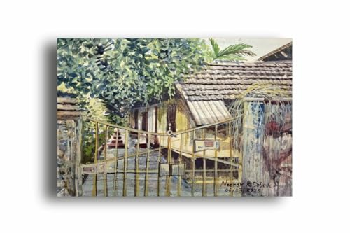 Art to Doors | Most Welcome | Artist Neehar Kiran Dabade | Rectangle | Art Prints | Home Decor | Wall Art | Gift Items | Canvas Frame