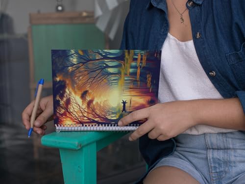 Art to Doors | Whispers of the Forest | Spiral Notebooks | A5 Size Paper | 120 Pages | 70 GSM Paper | Attractive Cover Designs