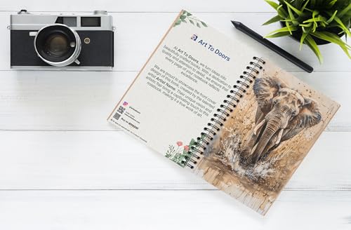 Art to Doors | Majestic March | Spiral Notebooks | A5 Size Paper | 120 Pages | 70 GSM Paper | Attractive Cover Designs