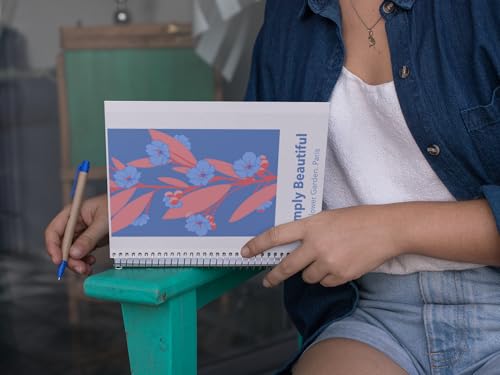 Art to Doors | Simply Beautiful | Spiral Notebooks | A5 Size Paper | 120 Pages | 70 GSM Paper | Attractive Cover Designs
