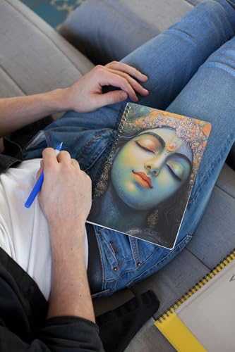 Art to Doors | Soulful Krishna | Spiral Notebooks | A5 Size Paper | 120 Pages | 70 GSM Paper | Attractive Cover Designs