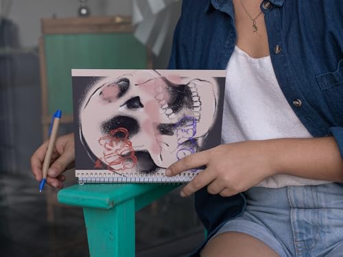 Art to Doors | Skull Graffiti | Spiral Notebooks | A5 Size Paper | 120 Pages | 70 GSM Paper | Attractive Cover Designs