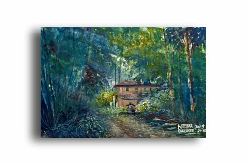 Art to Doors| The Journey Home | Artist Neehar Kiran Dabade | Rectangle | Art Print | Home Decor | Wall Decor | Gift Items | Canvas Frame