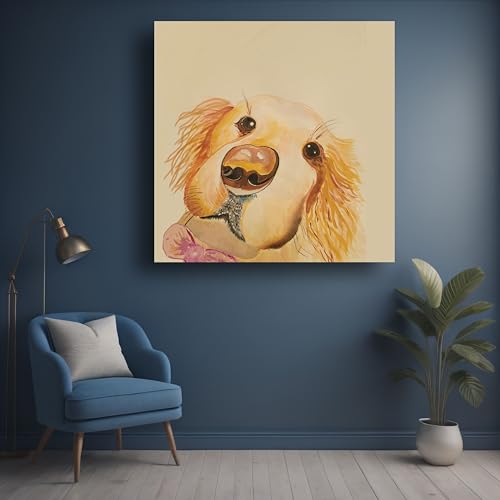 Art to Doors | Big Boops Dont Lie-Dogs | Square | Artist Prerna Ajwani | Home Decor | Wall Art | Gifts for Women | Gifts for Men | Canvas Frame