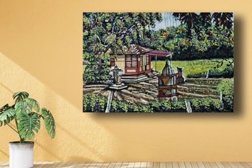 Art to Doors | Earthy Connect | Artist Neehar Kiran Dabade | Rectangle | Art Prints | Home Decor | Wall Art | Gift Items | Canvas Frame