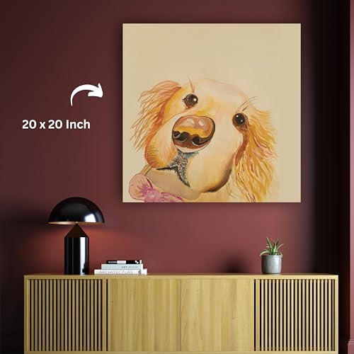Art to Doors | Big Boops Dont Lie-Dogs | Square | Artist Prerna Ajwani | Home Decor | Wall Art | Gifts for Women | Gifts for Men | Canvas Frame