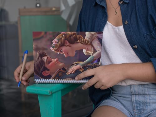 Art to Doors | Arendelle's Secret | Spiral Notebooks | A5 Size Paper | 120 Pages | 70 GSM Paper | Attractive Cover Designs