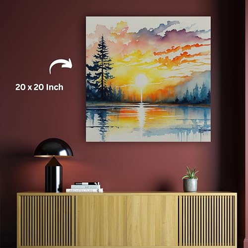 Art to Doors | Golden Hour Serenity | Square | Art Print | Home Decor | Wall Decor | Gifts for Women | Gifts for Men | Wall Art |