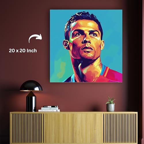 Art to Doors | CR7 | Square | Art Print | Home Decor | Wall Decor | Gifts for Women | Gifts for Men | Canvas Frame |
