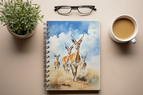 Art to Doors | Savannah Stroll | Spiral Notebooks | A5 Size Paper | 120 Pages | 70 GSM Paper | Attractive Cover Designs