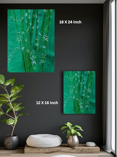 Art to Doors | Bamboo Shoots | Artist Lovina Cano | Vertical | Art Prints | Home Decor | Wall Art | Gift Items | Canvas Frame