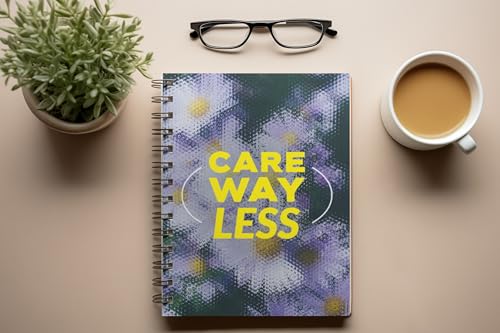 Art to Doors | Care Way Less | Spiral Notebooks | A5 Size Paper | 120 Pages | 70 GSM Paper | Attractive Cover Designs