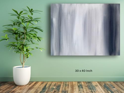 Art to Doors | The Grey Waterfall | Artist Nandita Venkatraman | Horizontal | Art Print | Home Decor | Wall Decor | Gift Items | Wall Art