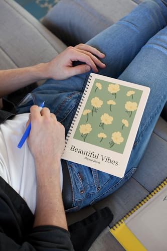 Art to Doors | Beautiful Vibes | Spiral Notebooks | A5 Size Paper | 120 Pages | 70 GSM Paper | Attractive Cover Designs