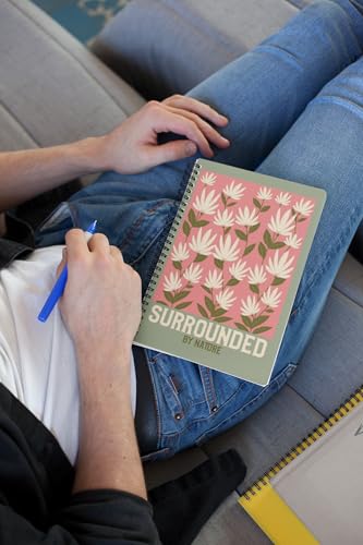 Art to Doors | Surrounded By Nature | Spiral Notebooks | A5 Size Paper | 120 Pages | 70 GSM Paper | Attractive Cover Designs