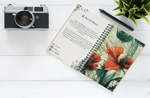 Art to Doors | Dancing Poppies | Spiral Notebooks | A5 Size Paper | 120 Pages | 70 GSM Paper | Attractive Cover Designs