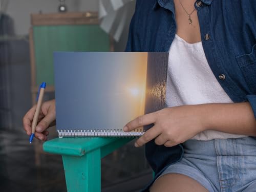 Art to Doors | Tropical Coast | Spiral Notebooks | A5 Size Paper | 120 Pages | 70 GSM Paper | Attractive Cover Designs