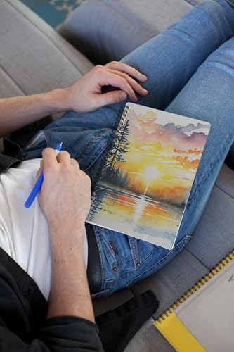 Art to Doors | Golden Hour Serenity | Spiral Notebooks | A5 Size Paper | 120 Pages | 70 GSM Paper | Attractive Cover Designs