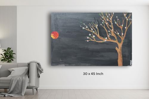 Art to Doors | Rajaneegandha | Artist Ajay Pratap Singh Rathore | Rectangle | Art Print | Home Decor | Wall Decor | Gift Items | Canvas Frame