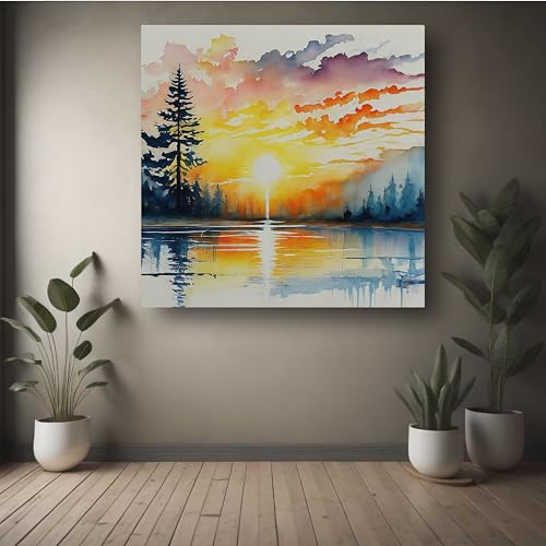 Art to Doors | Golden Hour Serenity | Square | Art Print | Home Decor | Wall Decor | Gifts for Women | Gifts for Men | Wall Art |