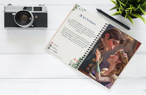 Art to Doors | Arendelle's Secret | Spiral Notebooks | A5 Size Paper | 120 Pages | 70 GSM Paper | Attractive Cover Designs