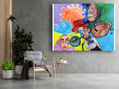 Art to Doors| Mister Wise | Artist Poornima Jaiswal| Rectangle | Art Print | Home Decor | Wall Decor | Gift Items | Canvas Frame